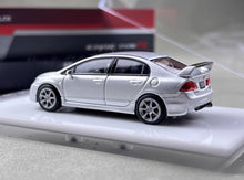 Load image into Gallery viewer, MH 1:64 Silver JDM Civic Type R FD2 Racing Sports Model Diecast Metal Car BN