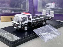 Load image into Gallery viewer, UM 1:64 Police 300 HINO Dutro Mk2 Flatbed Tow Truck Model Diecast Metal Car