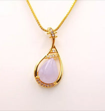 Load image into Gallery viewer, Nature Jade Pipa Pendant Necklace Gift Jewelry charm Blessing Lucky Fortune New