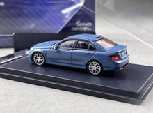 Load image into Gallery viewer, King 1:64 Blue C63 AMG W204 Sedan Sports Model Diecast Metal Car New Collection