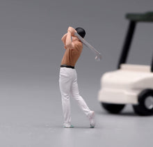 Load image into Gallery viewer, 1:64 Painted Figure Model Miniature Resin Diorama Swing A Golf Club Man Scene