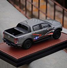 Load image into Gallery viewer, MK 1:64 Gray Shark Ranger Raptor Pickup Truck Sport Model Diecast Metal Car
