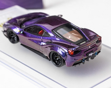Load image into Gallery viewer, CM 1:64 Purple LB 488 Widebody Super Racing Sports Model Diecast Metal Car New Collection