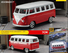Load image into Gallery viewer, CCA 1:64 Red T1 Mini Van Classic Sports Model Toy Diecast Metal Car BN
