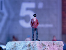 Load image into Gallery viewer, 1:64 Painted Figure Mini Model Miniature Resin Diorama Sunglasses Man Boy Trendy