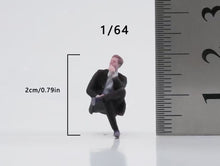 Load image into Gallery viewer, 1:64 Painted Figure Model Miniature Resin Diorama Suit Man Businessman Sitting A