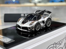 Load image into Gallery viewer, KR 1:64 Silver Fxxk EVO Q Cute Sports Model Diecast Resin Car New Collection