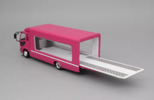 Load image into Gallery viewer, GCD 1:64 Pink Fuso FK Fighter Outriggers Raised Truck Model Diecast Metal Car