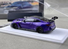 Load image into Gallery viewer, SW 1:64 Purple M4 G82 Widebody Sports Model Diecast Metal Car New Collection
