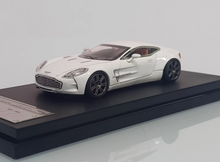 Load image into Gallery viewer, MJ 1:64 White One-77 V12 Coupe Super Racing Sports Model Diecast Metal Car New Collection