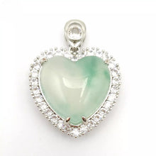 Load image into Gallery viewer, Nature Jade Heart Love Pendant Necklace Gift Jewelry charm Blessing Lucky New