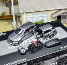 Load image into Gallery viewer, Mortal 1:64 Grey ALTEZZA GITA AS300 Wagon Trailer Model Diecast Metal Car New Collection