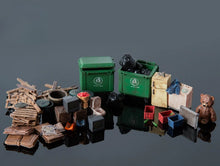 Load image into Gallery viewer, 1:64 Painted Figure Model Miniature Resin Diorama Toy Sand Rubbish Sundries Set
