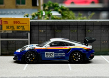 Load image into Gallery viewer, LMLF 1:64 Blue 911 992 GT3 RS Racing Sports Model Diecast Metal Car New Collection