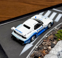 Load image into Gallery viewer, MINIGT 1:64 White Blue Mazda RX7 LB IMSA Sports Model Diecast Metal Car New Collection