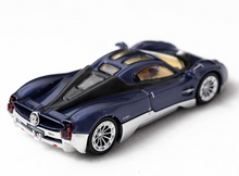 Load image into Gallery viewer, CCA 1:64 Navy Blue Silver Utopia Racing Sports Model Diecast Metal Car New Collection