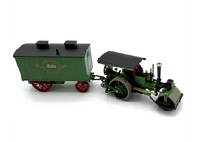 Load image into Gallery viewer, OXFORD 1:76 Green Steam Roller Trailer Vintage Classic Model Diecast Metal Car New