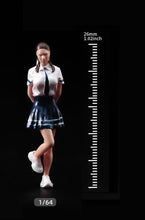 Load image into Gallery viewer, 1:64 Painted Unpainted Figure Model Miniature Resin Diorama Sand Student Girl New