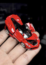 Load image into Gallery viewer, 1:64 GLAMCRAFT Red Lafeerrari Racing Sports Open Model Diecast Metal Car New Collection