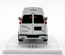 Load image into Gallery viewer, GOC 1:64 White Police GMC Savana Cutaway Van MPV Model Diecast Metal Car New Collection