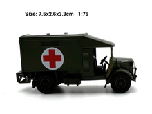 Load image into Gallery viewer, 1:76 Military Army Green K2 Ambulance Truck Vintage Model Diecast Metal Car