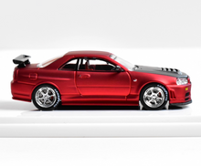 Load image into Gallery viewer, DK 1:64 APA Matte Red Skyline GTR R34 Sports Model Diecast Metal Car New Collection