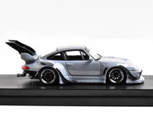 Load image into Gallery viewer, SW 1:64 Gray RWB 993 Big Spoiler Sports Model Diecast Metal Car New Collection