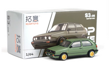 Load image into Gallery viewer, Poprace 1:64 Green Golf GTI MK2 Racing Sports Model Toy Diecast Metal Car New Collection