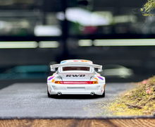 Load image into Gallery viewer, MH 1:64 White RWB 993 Happy Children's Day Sports Model Diecast Metal Car New Collection