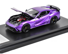 Load image into Gallery viewer, LT 1:64 Purple 812 Novitec Super Racing Sports Model Diecast Metal Car New Collecction