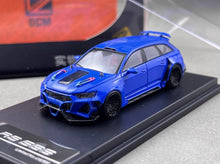 Load image into Gallery viewer, DCM 1:64 Blue RS6 2NCS Wagon Widebody Kit Sports Model Diecast Metal Car New Collection