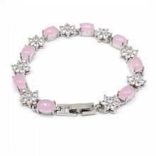 Load image into Gallery viewer, Nature Jade Beaded Bracelet Jewelry Blessing Lucky Fortune Gift For Her Pink b