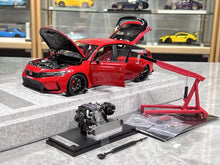 Load image into Gallery viewer, MH 1:18 Red JDM Civic Type R FL5 Turbo Vtec Engine Model Diecast Metal Car New Collection