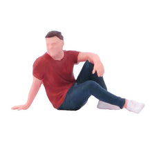 Load image into Gallery viewer, 1:64 Painted Figure Model Miniature Resin Diorama Sand Family Dad Mom Boy KId New Collection