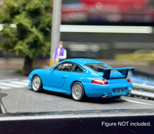 Load image into Gallery viewer, Tarmac 1:64 Blue 911 GT3 Type 996 Sports Model Diecast Metal Car New Collection