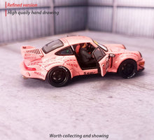 Load image into Gallery viewer, 1:64 Painted Figure Mini Model Miniature Resin Diorama Racing Toy Car Racer Red