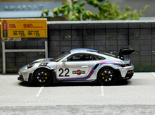 Load image into Gallery viewer, LMLF 1:64 Silver #22 911 992 GT3 RS Racing Sports Model Diecast Metal Car New Collection