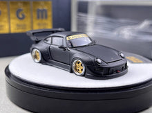 Load image into Gallery viewer, PGM 1:64 Matte Black RWB 993 Round Classic Sports Model Diecast Metal Car New Collection