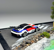 Load image into Gallery viewer, OM 1:64 White Decal 992 GT3 RS Sports Model Diecast Metal Car Box New Collection