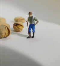 Load image into Gallery viewer, 1:64 Painted Figure Model Miniature Resin Diorama Sand Shepherd Sheep Man Collie