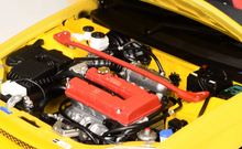 Load image into Gallery viewer, MH 1:18 Yellow JDM Civic Type R EK9 Hatchback Engine Model Diecast Metal Car