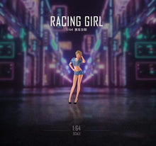 Load image into Gallery viewer, 1:64 Painted Figure Mini Model Miniature Car Scenes Resin Racing Girl Race Queen