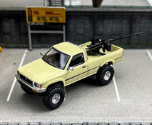 Load image into Gallery viewer, Masdi 1:64 Yellow 1995 Hilux RN80 Cab Pickup Truck Model Diecast Metal Car New Collection
