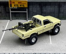 Load image into Gallery viewer, Masdi 1:64 Yellow 1995 Hilux RN80 Cab Pickup Truck Model Diecast Metal Car New Collection