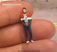 Load image into Gallery viewer, 1:64 Painted Figure Mini Model Miniature Resin Diorama Street Tattoo Man Boy Guy