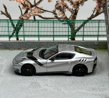 Load image into Gallery viewer, LT 1:64 Silver F12 TDF V12 Super Racing Sports Model Diecast Metal Car New Collection