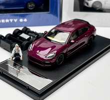 Load image into Gallery viewer, Liberty 1:64 Purple Panamera Turbo S Figure Sport Model Diecast Metal Car New Collection