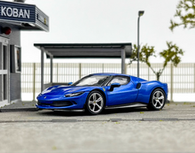 Load image into Gallery viewer, BBR 1:64 Blue 296 GTB Hard Top Racing Sports Model Diecast Metal Car New Collection