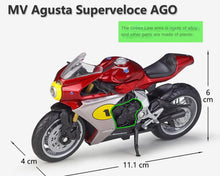 Load image into Gallery viewer, WELLY 1:18 MV Agusta Superveloce AGO Sports Model Diecast Metal Motorcycle