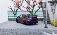 Load image into Gallery viewer, Motorhelix 1:64 Purple JDM Civic Type R FL5 Sports Model Diecast Metal Car New